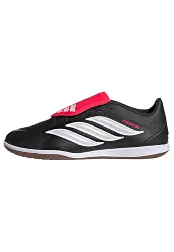 Image of adidas Unisex Predator Club Sala Fold-Over Tongue Indoor Football Shoes, core Black/FTWR White/Lucid red, 8 UK
