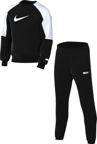 Image of Nike Sportswear Dri-Fit Tracksuit for Older Children, Black/White/Black/White, HQ9317-010, M