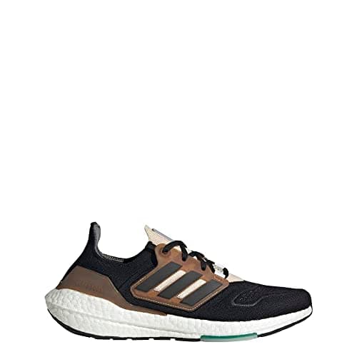Image of adidas Ultraboost 22 Made with Nature Running Shoes Men's, Core Black/Core Black/Wonder Taupe, 8