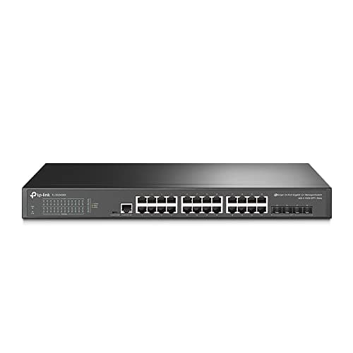 Image of TP-Link TL-SG3428X | 24 Port Gigabit Switch, 4 x 10GE SFP+ Slots | L2+ Smart Managed | Omada SDN Integrated | IPv6 | Static Routing | Support QoS, IGMP & LAG | Limited Lifetime Protection