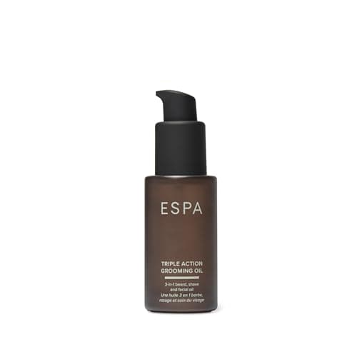 Image of ESPA | Triple Action Grooming Oil | 30ml | 3-in-1 Shave, Beard & Facial Oil | Nourishes Skin & Facial Hair | Helps Give Close Shave | Suitable for All Skin Types | Eco Packaging
