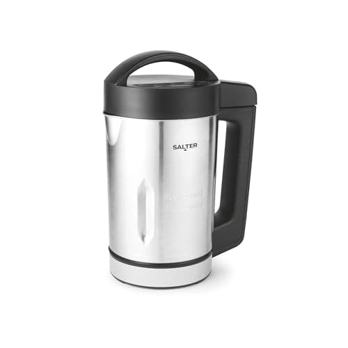Image of Salter EK5118V2 Digital Soup Maker - 1.6L, Blend Chunky & Smooth Soup, Great for Batch Cooking, 5 Settings (Smooth, Chunky, Drinks, Keep Warm, Blend/Clean), Overspill Sensor, Stainless Steel, 900W