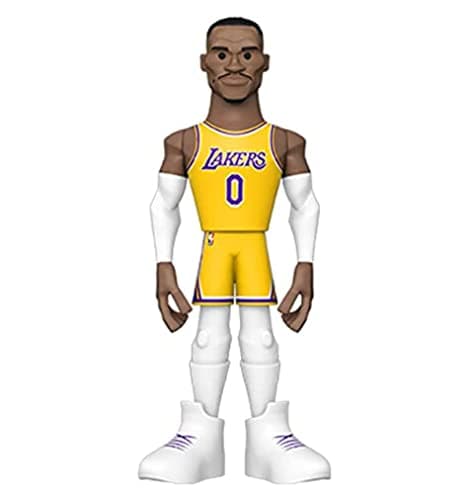 Image of Funko Gold 5" Lakers - Russell Westbrook W - (CE'21) - 1/6 Odds for Rare Chase Variant - NBA - Collectable Vinyl Action Figure - Birthday Gift Idea - Official Merchandise - for Your Collection