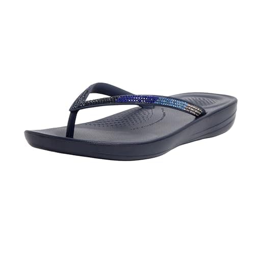 Image of Fitflop Women's Iqushion Flip Flop, Midnight Navy Marineblau, 6.5 UK