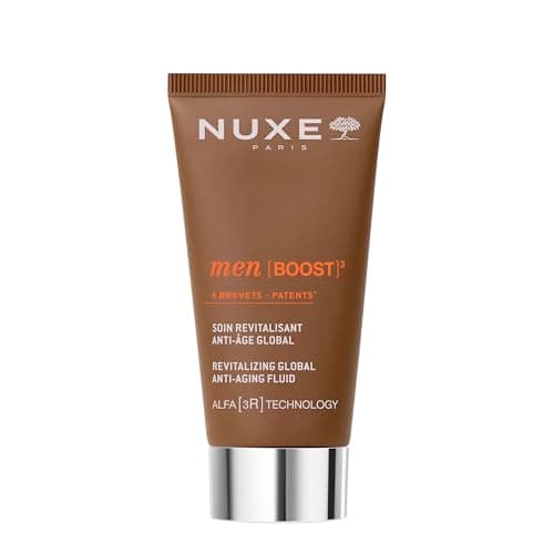 Image of Nuxe Men Revitalising Global Anti-Ageing Fluid 50ml, Lightweight Daily Moisturiser with ALFA 3R Technology & Ash Bark Oleo-Extract, Smooths Wrinkles, Firms & Energises Skin