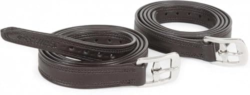 Image of Shires Easy Care Non Stretch Stirrup Leathers - 54" Black