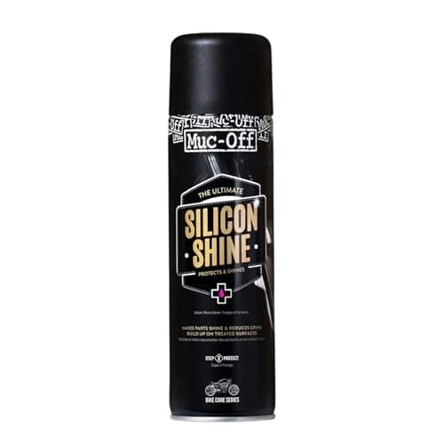 Image of Muc-Off Motorcycle Silicon Shine - All-In-One Silicone Spray for Polishing, Friction Reduction & Protection - Sparkling Shine for Metal, Plastic & Rubber - 500ml