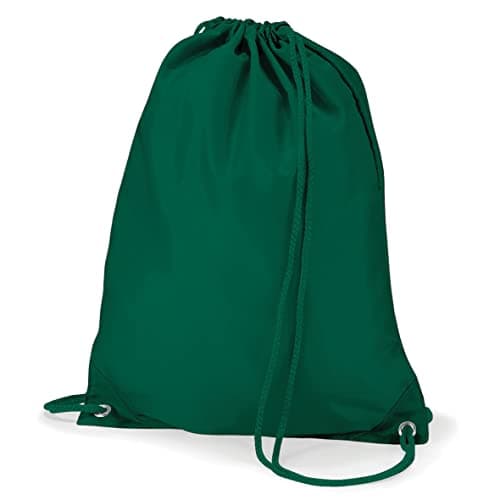 Image of Boys Girls Gym School PE Sports Swim Drawstring Bag Navy Maroon Black Bottle Green Royal Blue Red 20+ Colors