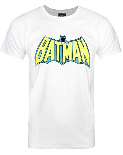 Image of Red Label Batman Retro Logo Men's T-Shirt