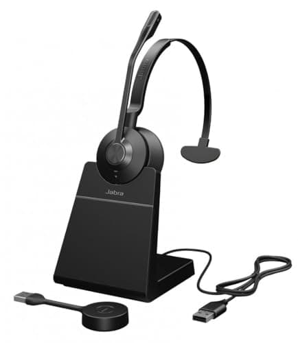 Image of Jabra Engage 55 SE Mono Headset MS, Link 400a DECT Adapter USB-A, Engage 55 SE Deskstand, 1,2 m USB-C auf USB-A Kabel, Tragetasche, Garantie und Warnung (Sicherheitsbroschüren)