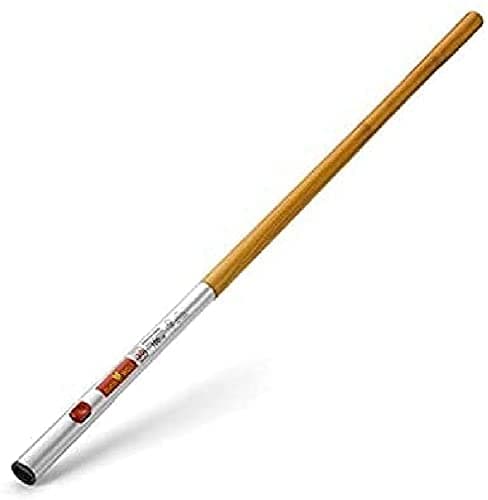 Image of Outils Wolf ZM100 Multi Wooden Handle - Star Zm100 - Zm140 - Zm150 - Zm170 (Ash, 1M), Silver and Yellow