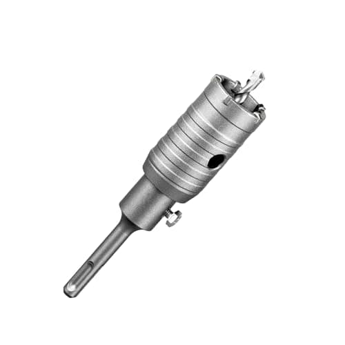 Image of SALI Carbide Hole Saw Drill Bit 40mm with 110mm SDS Plus Adapter, Tungsten Carbide Teeth Cement Hole Saw for Concrete Cement Brick Wall Stone