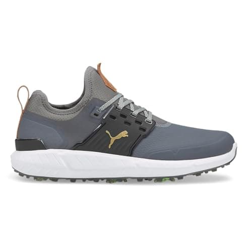Image of PUMA Men's Ignite Articulate Golf Shoe, Quiet Shade Team Gold Black, 10 UK