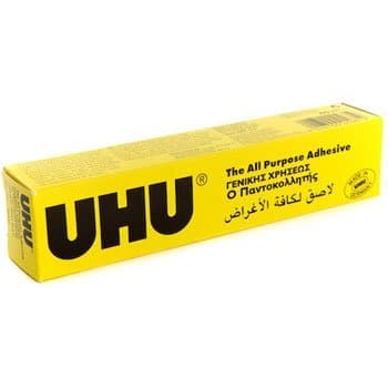 Image of UHU All Purpose 2XAdhesive Glue 125ml Yellow Tube [Pack of 5]
