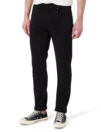 Image of 7 For All Mankind Men's Slimmy Tapered Luxe Performance Plus Black Jeans, 30 W