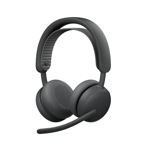 Image of Logitech Zone Wireless 2 ES - Noise-Canceling Wireless Headset with Adaptive Hybrid ANC, Bluetooth, Graphite