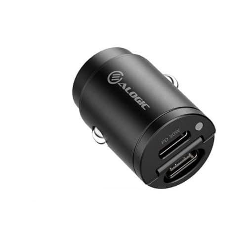 Image of Alogic 30W Rapid Power Mini Car Charger 2xUSB-C