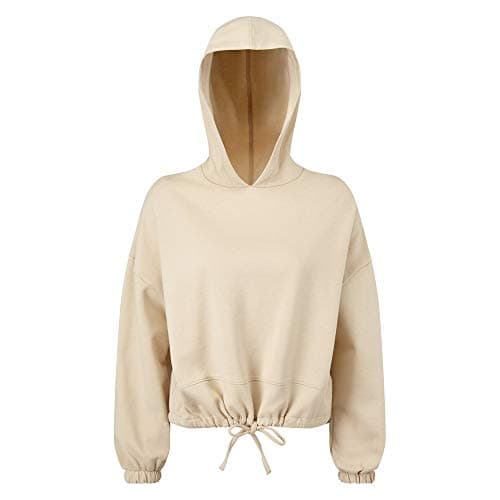 Image of TriDri Womens/Ladies Cropped Oversize Hoodie (2XL) (Nude)