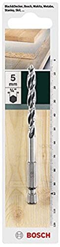 Image of Bosch 2609255149 5 mm Diameter Hex Shank Wood Drill Bit