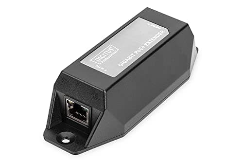 Image of DIGITUS PoE+ Repeater – 22W PoE power – Range 100 m – Cascadable up to 500 m total range (4 devices) – Power over Ethernet IEEE802.3af and IEEE802.3at – Black