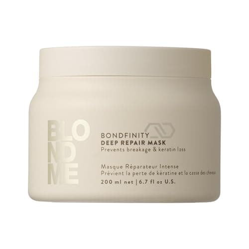 Image of Schwarzkopf Professional BLONDME Bondfinity Deep Repair Mask Hair Treatment Strengthening Creating Bonds Smoothing And Protecting Porous Hair Hydrating And Softening 200 ml