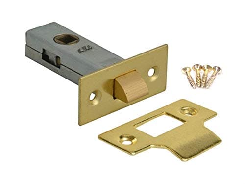 Image of Merriway BH04261 75mm (3 inch) Brassed Tubular Mortice Latch