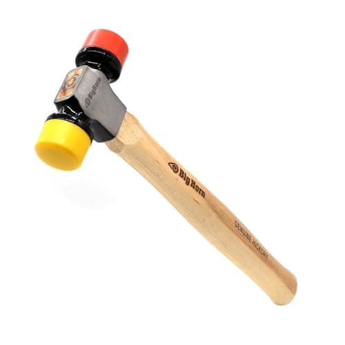 Image of Big Horn 15129 12 Oz Hickory 2-Sided Soft Face Mallet