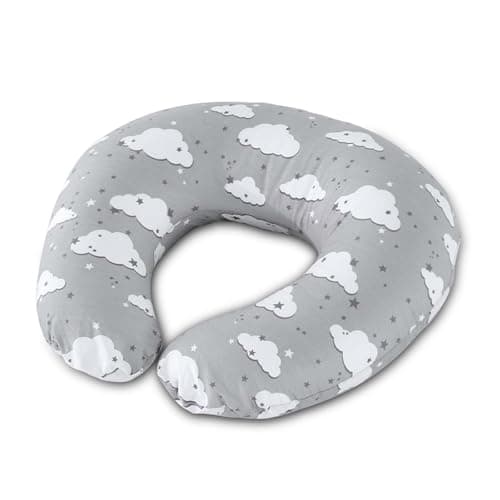 Image of Topchances Pregnancy Pillow,Nursing Pillow Multifunctional Breastfeeding Pillow with 100% Cotton Pillowcase U Shaped Pregnancy Pillow,Gifts for Moms-Washable Breastfeeding Pillows (Clouds and Stars)