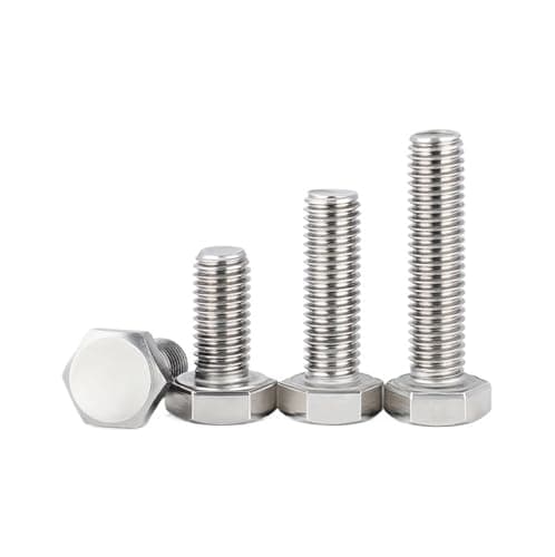 Image of M20 x 30-200mm Hex Head Screw Bolt, 18-8 (304) Stainless Steel, Fully Threaded, Plain Finish, External Hex Drive，1PCS(M20*180-1PCS)