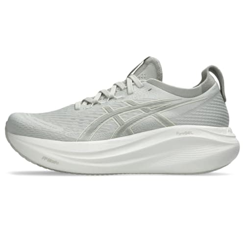 Image of ASICS Women's Gel-Nimbus 27 Running Shoe, Lake Grey/White Sage, 8 UK