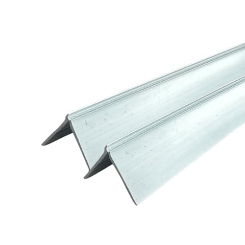 Image of Decorator Corner Guard - 2.5m White Plastic PVC Corner Protection Bead for Wallpaper and Polished Plaster - Decorators Trim (2 Pack)
