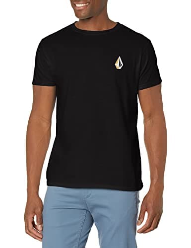 Image of Volcom Men's Blaquedout Short Sleeve Tee T-Shirt, Black, Medium
