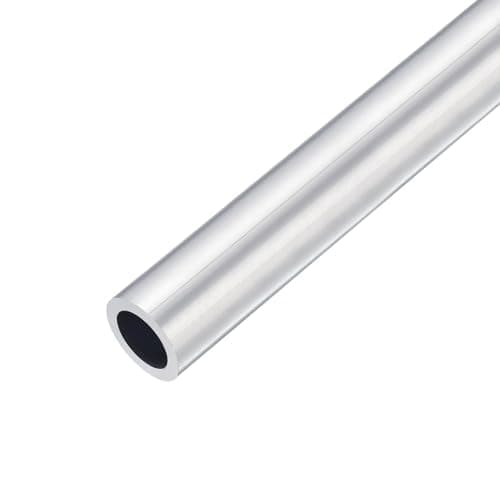 Image of TOP-VIGOR 1Pc 6063 Aluminum Round Tube, 17mm OD 10mm ID 300mm Length Seamless Aluminum Straight Tubing Metal Pipe for Industry DIY Projects