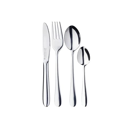 Image of MasterClass Kids' Cutlery Set, Stainless Steel, 4-Piece, Silver