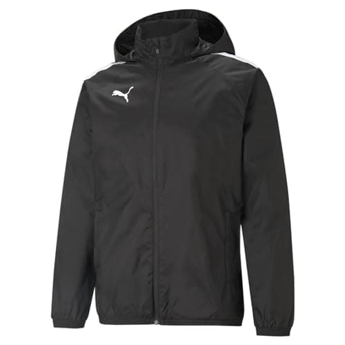 Image of Puma Mens Teamliga All Weather Jacket Sweater, Puma Black-puma Black, M EU