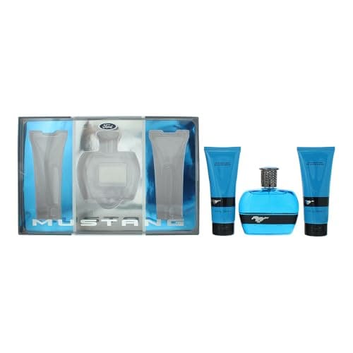 Image of Mustang Blue 3 Piece Gift Set: Eau de Toilette 100ml - Aftershave Balm 100ml - H