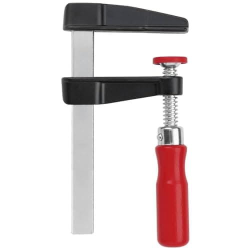 Image of Bessey LM10/5"LM" Die-Cast Zinc Screw Clamp, Red/Black, 100/50 mm