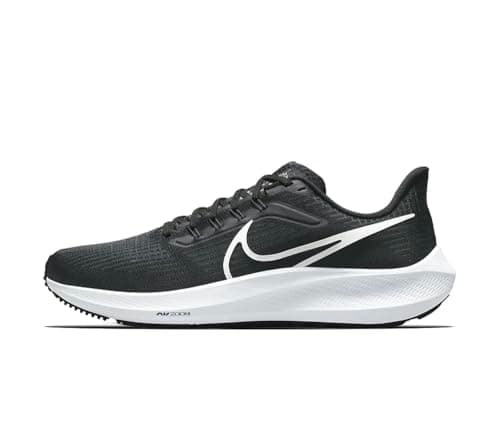 Image of Nike Air Zoom Pegasus 39, Men's Road Running Shoes, Black White Grey Dk Smoke Grey, 10 UK