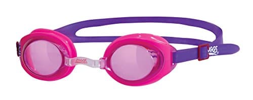 Image of Zoggs Juniors Ripper Swimming Goggles Pink with UV Protection and 180 Degree Vision - Pink
