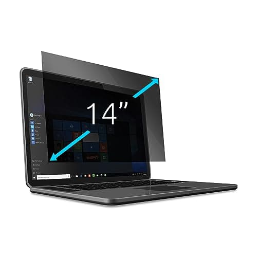 Image of Kensington Privacy Screen Filter for 14'' 16:10 Laptops, 2-Way Removable Protector, Reversible Screen Cover with Anti-Glare and Blue Light Reduction to Prevent Eye Strain - 628967