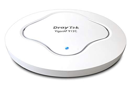 Image of DrayTek VigorAP 912C Wireless Access Point 802.11ac, Range Extender, Mesh With Up To 8 x AP912C, Ceiling Or Wall Mounted, Ideal For Business, Power Over Ethernet