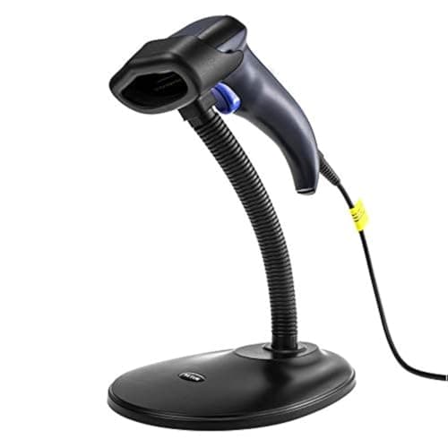 Image of NETUM Handheld 2D QR Barcode Scanner Reader USB Wired Imager Bar Code Scan QR PDF417 Data Matrix For Mobile Payment Computer Screen Scanner with Stand W9S