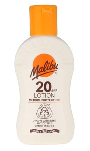 Image of Malibu Sun SPF 20 Lotion, Medium Protection Sun Cream, Water Resistant, Vitamin Enriched, 100ml