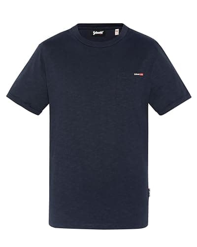 Image of Schott NYC Men's T-Shirt, Navy Blue, L