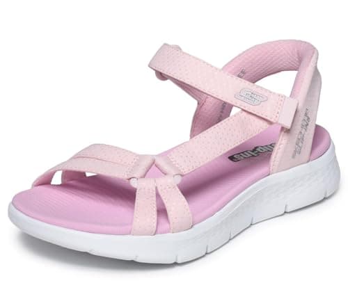 Image of Skechers Girl's Go Walk Flex Sandal Lots of Sol Sneakers, Pink, 1 UK Child