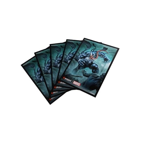 Image of Gamegenic | Magic: The Gathering - Marvel's Spider-Man Premium Art Sleeves - Venom| 105 Sleeves Per Pack | Trading Card Accessory