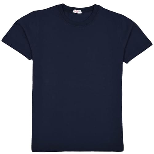 Image of A2Z 4 Kids Boys T Shirts Plain Black T Shirt Soft - Boys PL T Shirt Navy 3-4