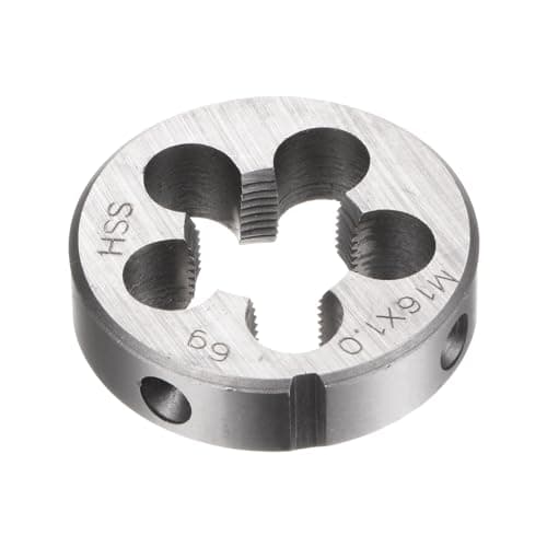 Image of sourcing map Round Threading Dies, Metric M16 x 1 Thread (Right Hand), High Speed Steel (HSS) Screw Cutting Die Repair Tool