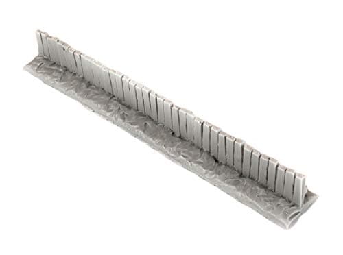 Image of War World Gaming | Wooden Fence | Unpainted x 30 | 20mm - 28mm Scale Resin Wargaming Tabletop Terrain Scenery