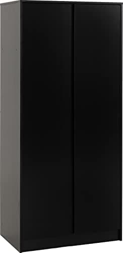 Image of Seconique Malvern 2 Door Wardrobe in Black